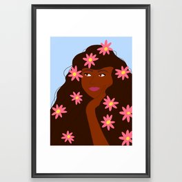 Flower Girl Framed Art Print