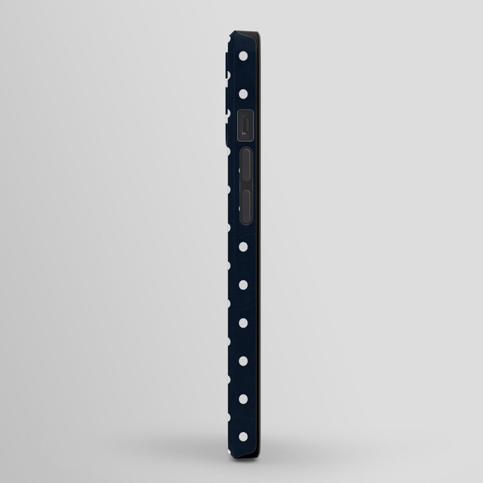 navy swiss dots