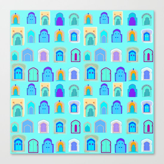Moroccan Doors Canvas Print
