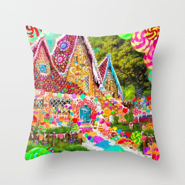 gingerbread house pillow