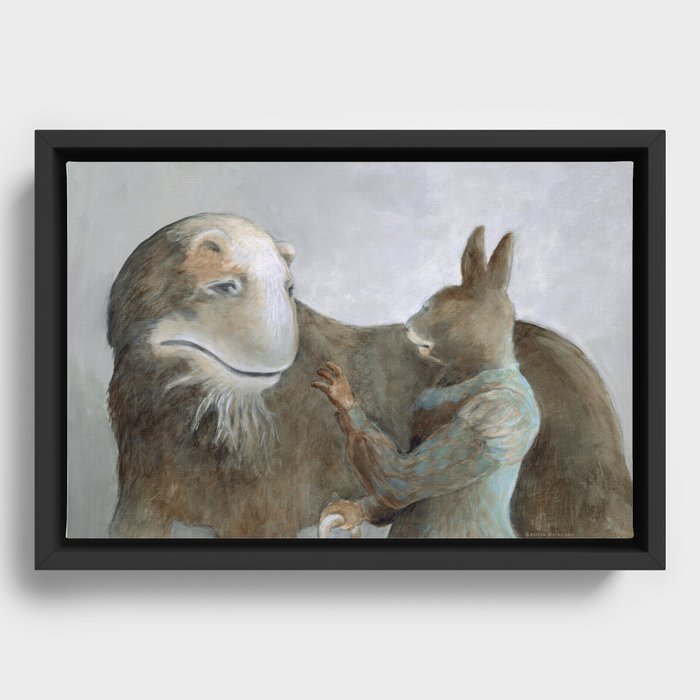 Creature and Healer Framed Canvas