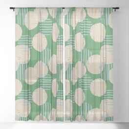 Abstract Summer Pattern #1 Sheer Curtain