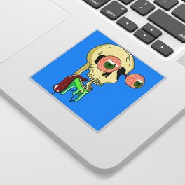 Skull Tongue Sticker