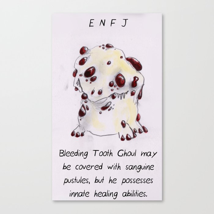 MBTI GHOSTS AND GHOULS - ENFJ Canvas Print