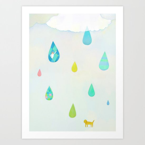 Raindrop Art Print
