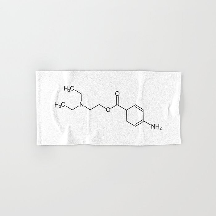 cocaine chemical formula Hand & Bath Towel