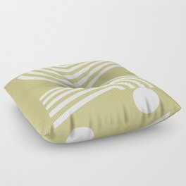 Double arch line circle 9 Floor Pillow