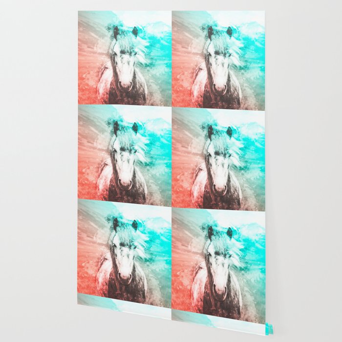 Horse Abstract Watercolor Painting Wallpaper By Rhnpredator Society6