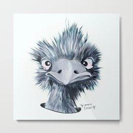 My name is EMU-ly Metal Print