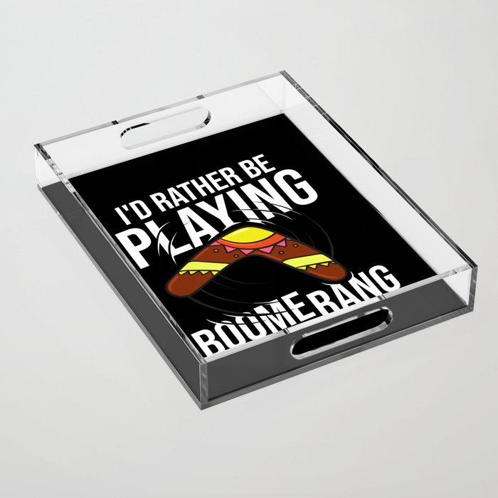 Boomerang Australia Hunting Sport Game Acrylic Tray