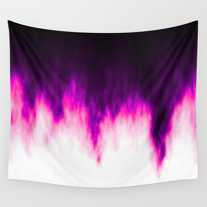 Pink and Purple Flames Wall Tapestry