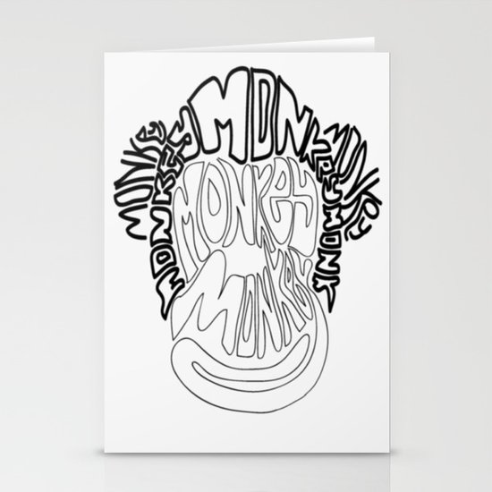 Monkey Stationery Cards