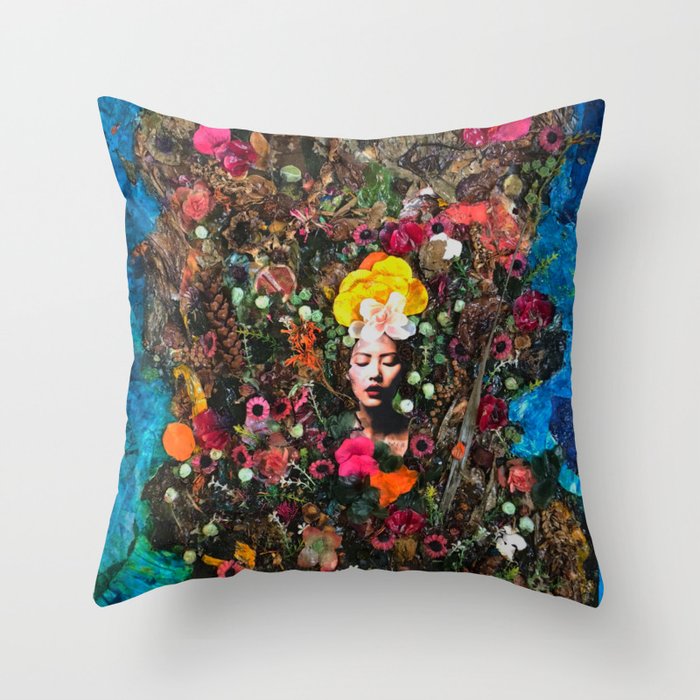 A Portrait of Mother Nature Throw Pillow