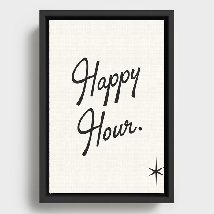 Happy Hour Framed Canvas