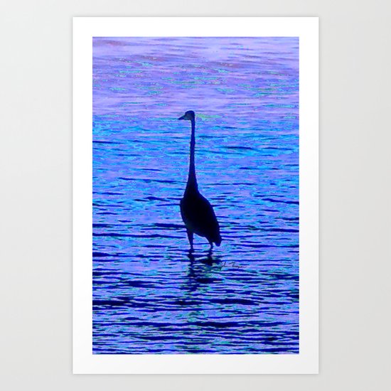 Bird Silhouetted Art Print