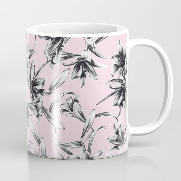 Lilium Pattern in rose Coffee Mug
