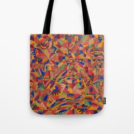 The Evening Prayer painting from Africa Tote Bag