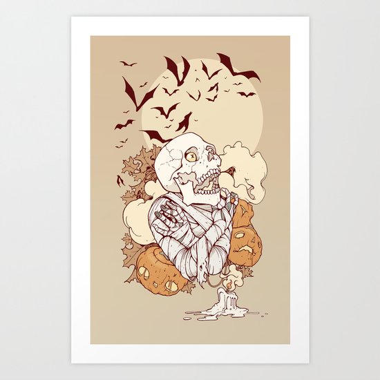 Mummy's Curse Art Print