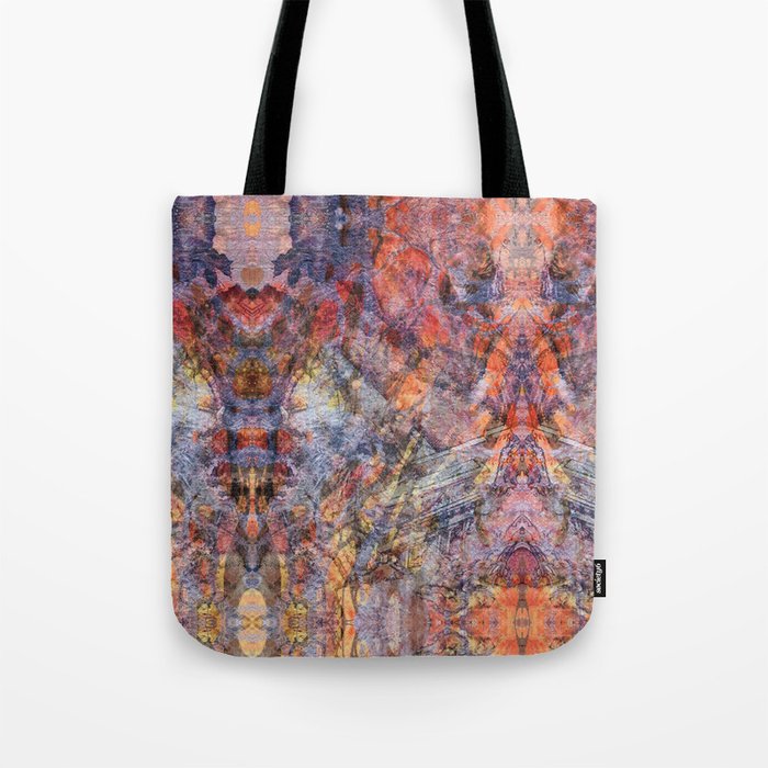 Colorful Red And Purple Abstract Art - Deep Breath Tote Bag
