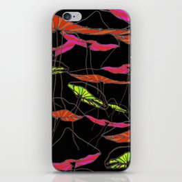 forest of the magic mushrooms at night  iPhone Skin