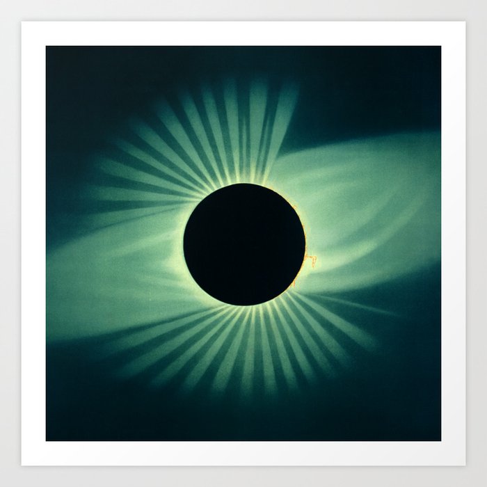 Total Solar Eclipse Moon Art Print