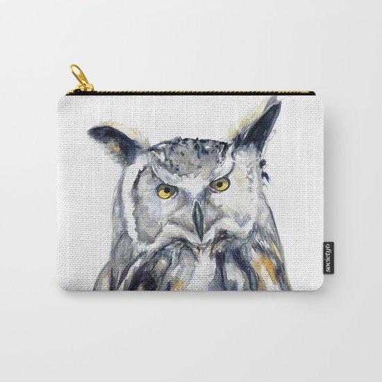 A Serious Owl Carry-All Pouch