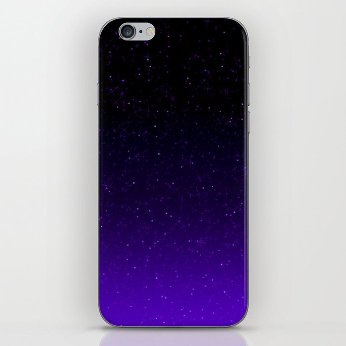 Black/Purple Gradient (with sparkles) iPhone Skin