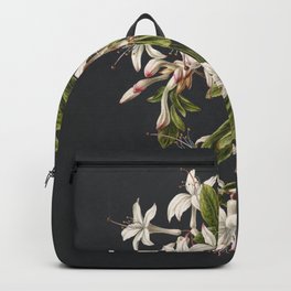 Azalea Flowers Vintage Botanical Print Backpack