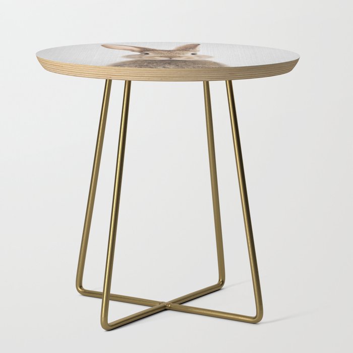 Rabbit Colorful Side Table By Galdesign Society6 Rabbit Colorful Side Table