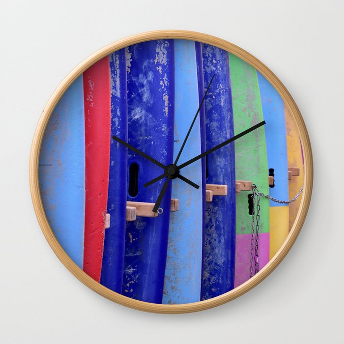 Color surf Wall Clock