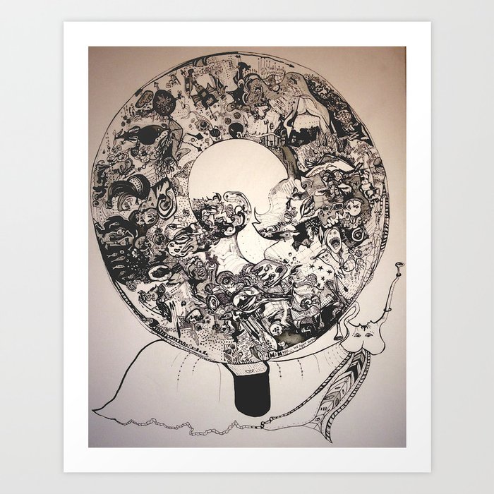 "Sup?" - Snail Art Print