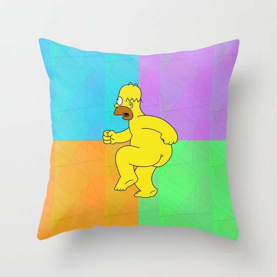 NAKED HOMER For IPhone Throw Pillow