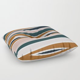Abstract Landscape Stripes Floor Pillow