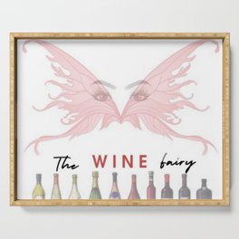 "Thee Wine Fairy logo " Serving Tray