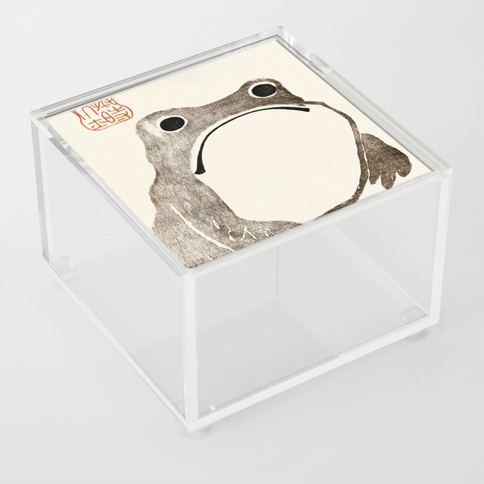 Unimpressed Frog Meika Gafu by Matsumoto Hoji 1814 - Frog Acrylic Box
