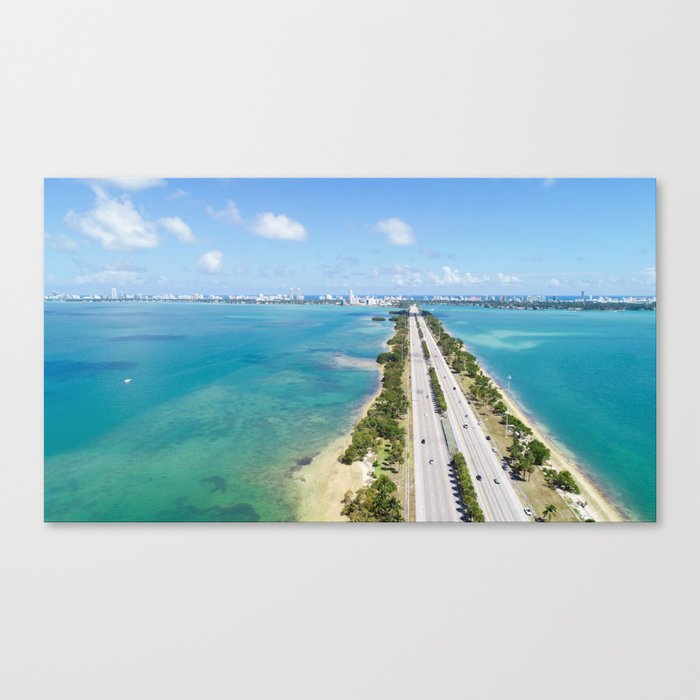 Highway to Miami Beach Canvas Print