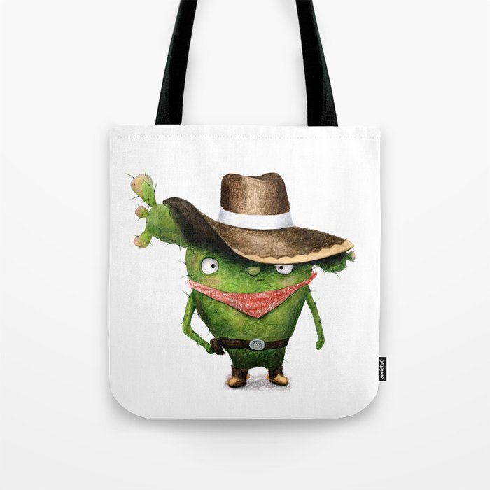 Brave Cactus-cowboy Tote Bag