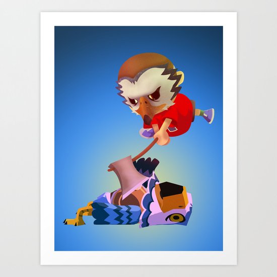 The Villager vs Pierce Art Print
