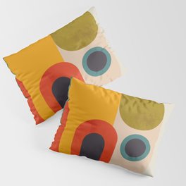 geometry vintage abstract art Pillow Sham