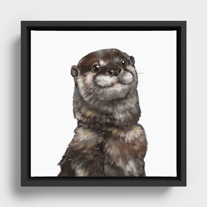 Otter Framed Canvas