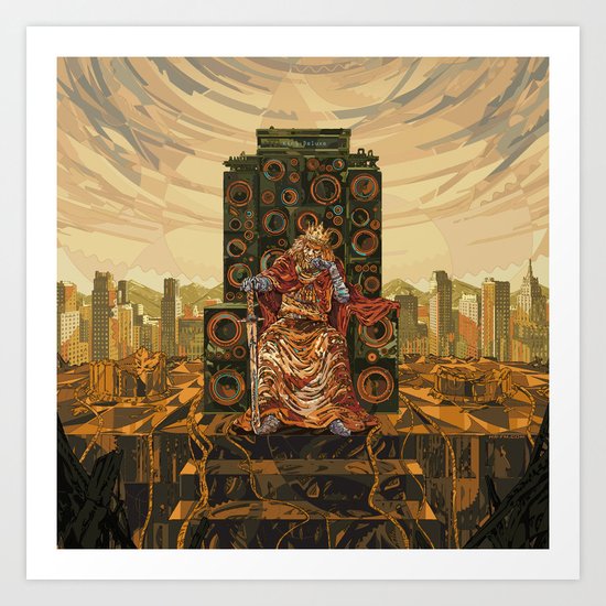 HR-FM - King Deluxe Art Print