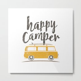 Happy Camper Metal Print