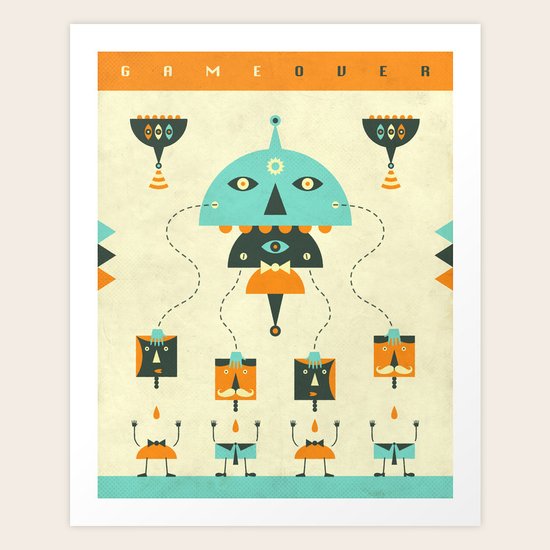 GAME OVER Art Print