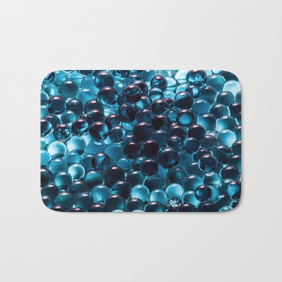 Blue sphere Bath Mat