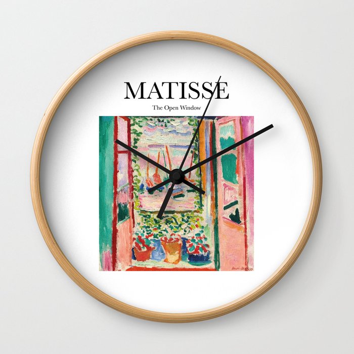 Matisse - The Open Window Wall Clock