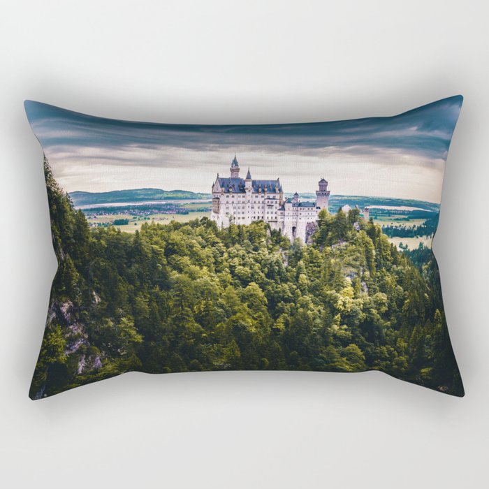Castle on the Hill (Color) Rectangular Pillow