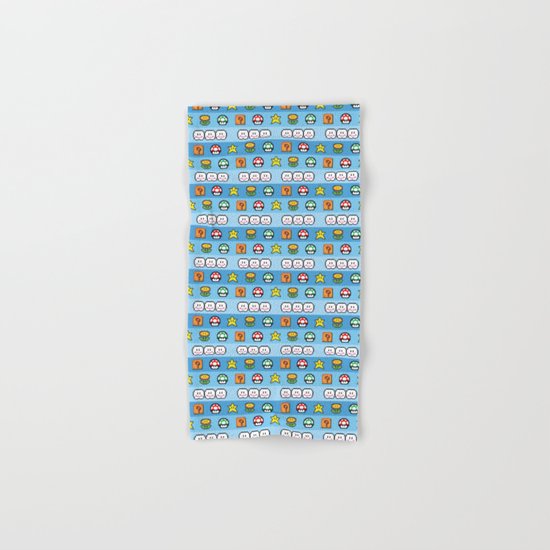 Pixel retro game Hand & Bath Towel