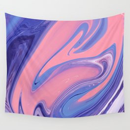 Pink and Blue Mix design Wall Tapestry