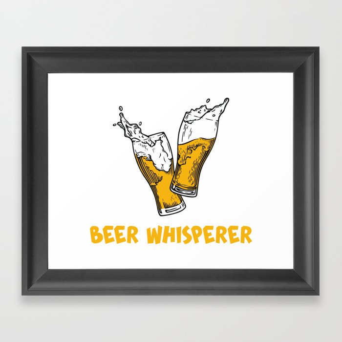 Beer Whisperer Framed Art Print