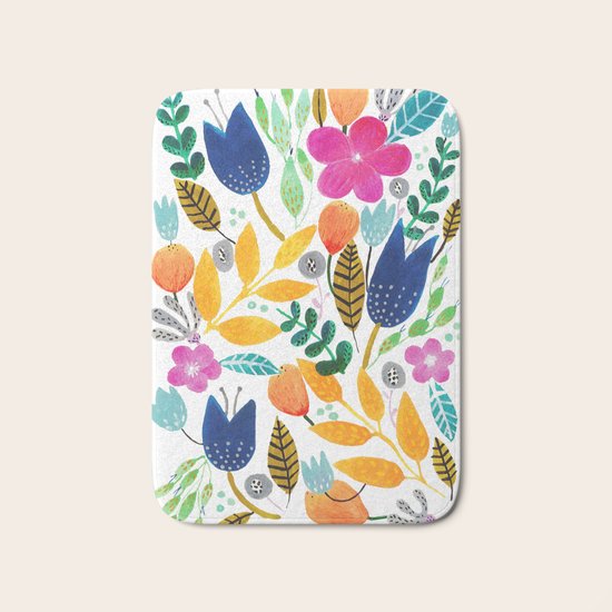 Flower Mayhem Bath Mat